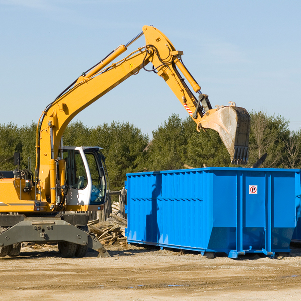 are there any restrictions on where a residential dumpster can be placed in Sleepy Hollow Wyoming